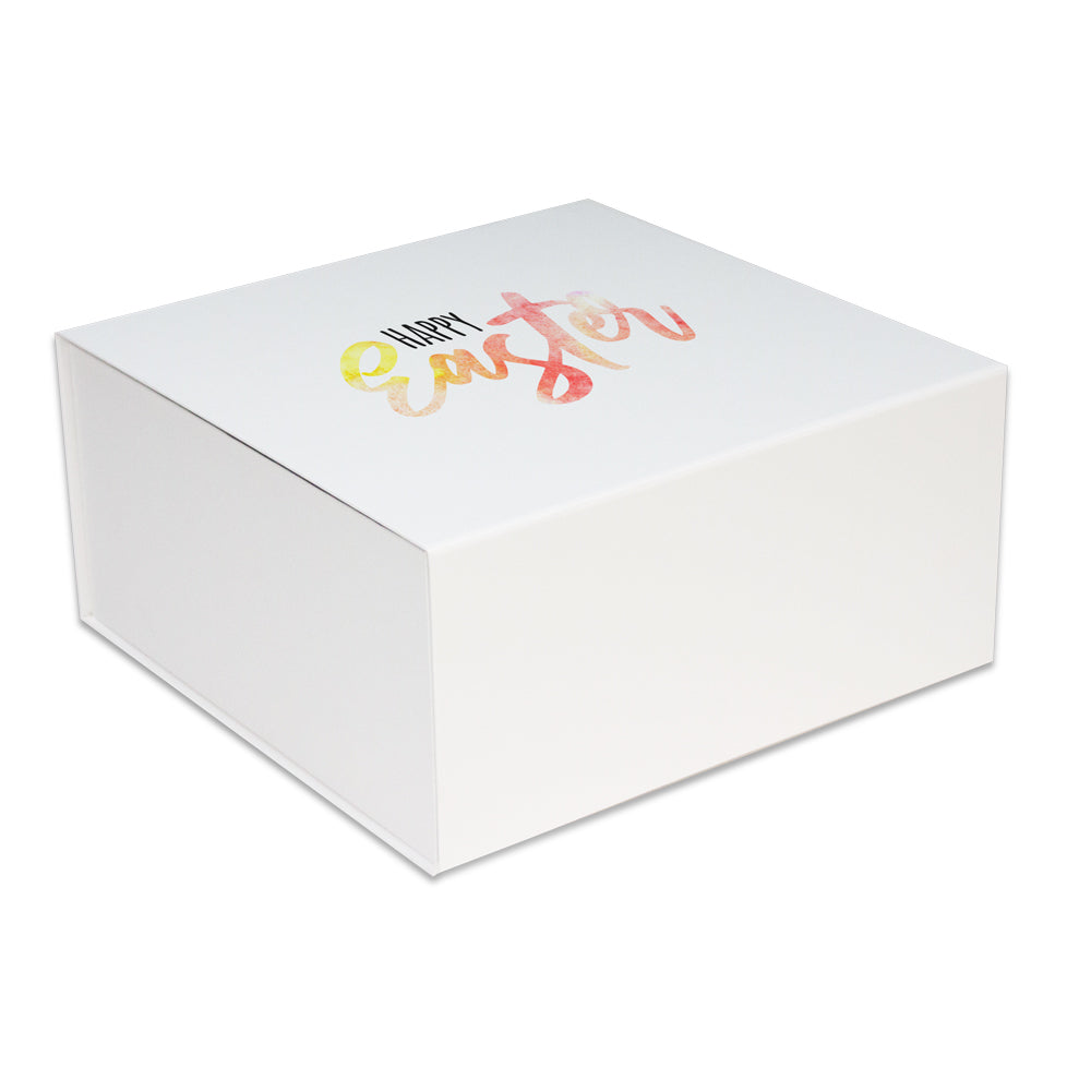 Luxe Pasen magneetdozen opdruk Happy Easter