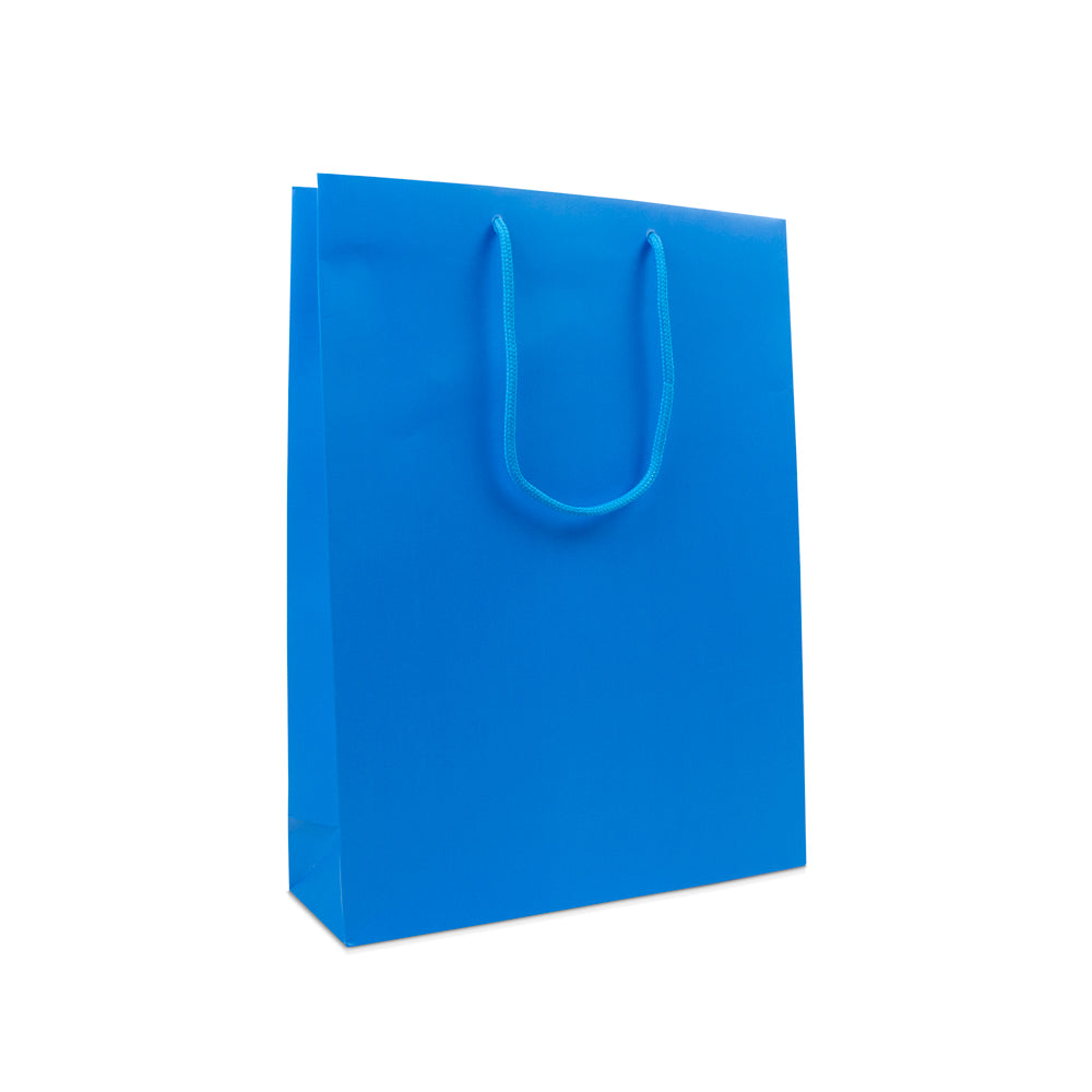 Luxe papieren draagtassen kleur Fluor mat
