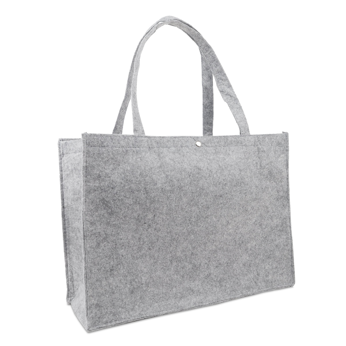 Vilten tassen met drukknoop