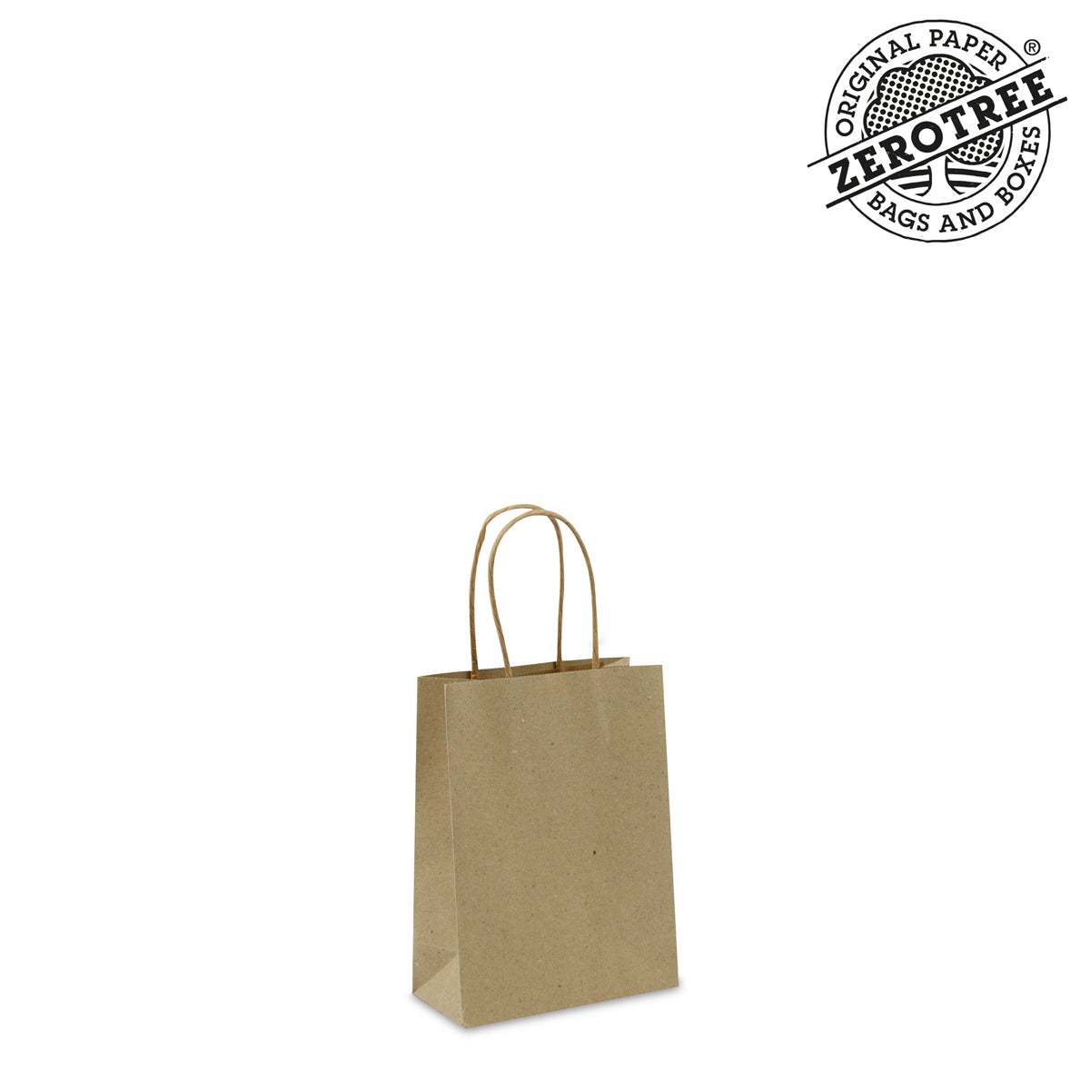 Twisted ZEROTREE® tassen deluxe materiaal Recycled graspapier