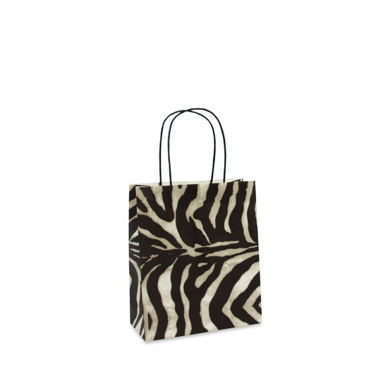Twisted papieren tassen opdruk Zebra