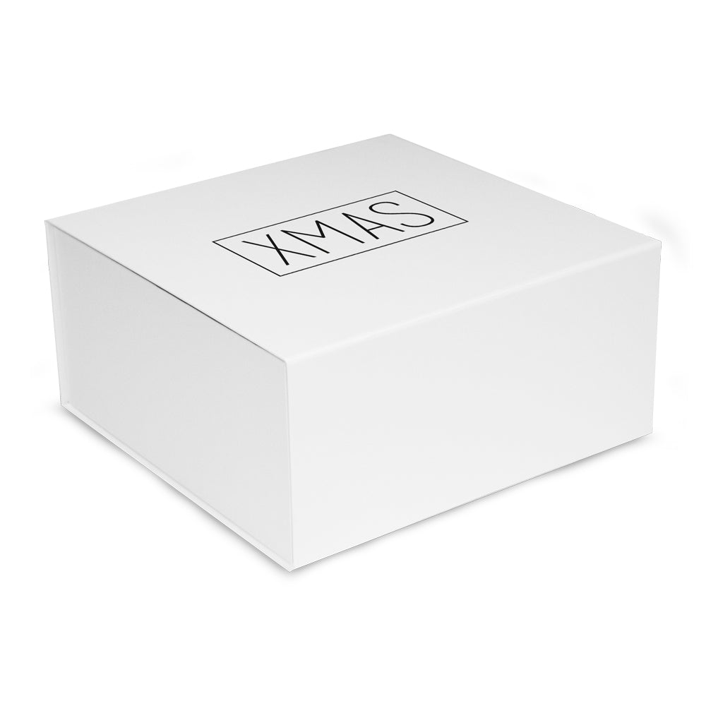 Luxe kerstmagneetdozen opdruk XMAS