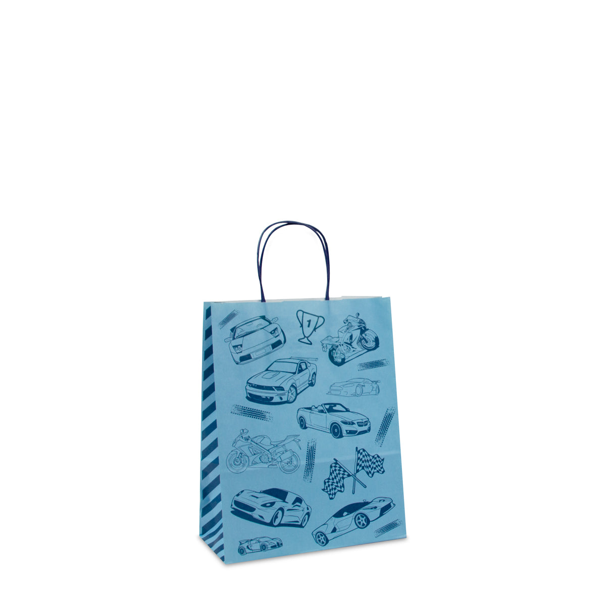 Twisted papieren tassen opdruk Race