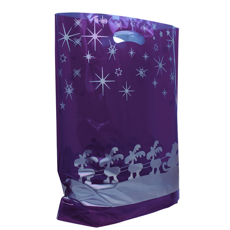 Plastic kersttassen opdruk Tropic Xmas Edition