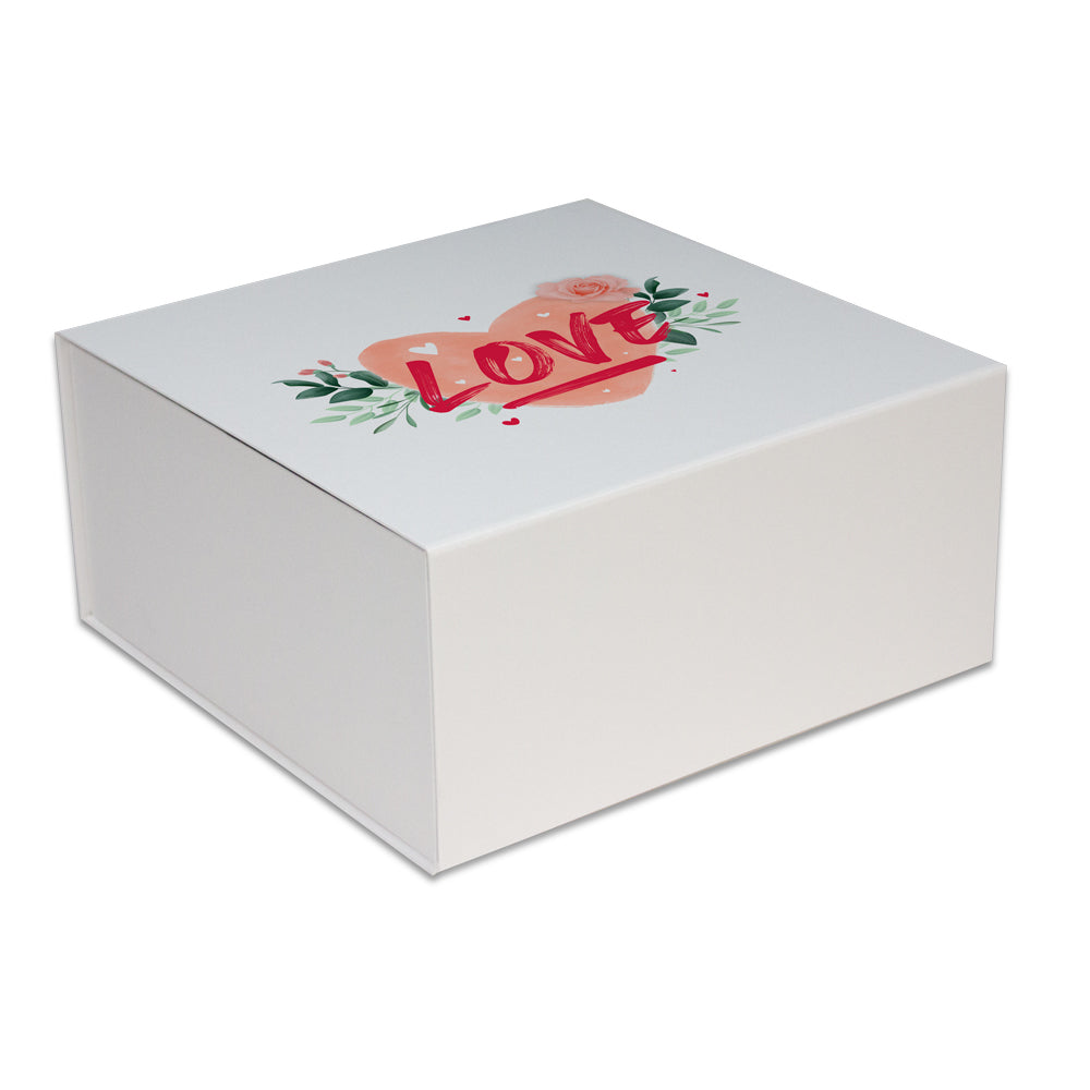 Luxe valentijn magneetdozen opdruk Love