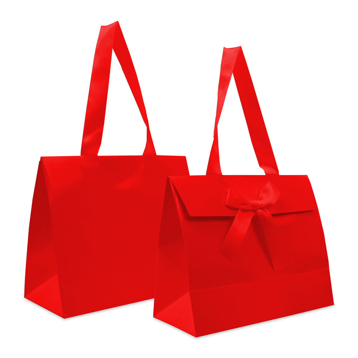 Papieren cadeau tasjes vv een strik