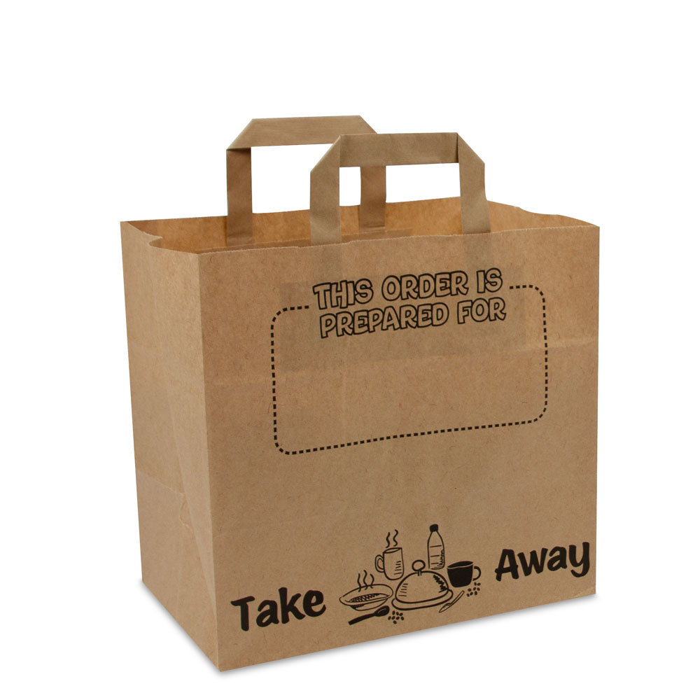 Papieren take away tassen opdruk Prepared for