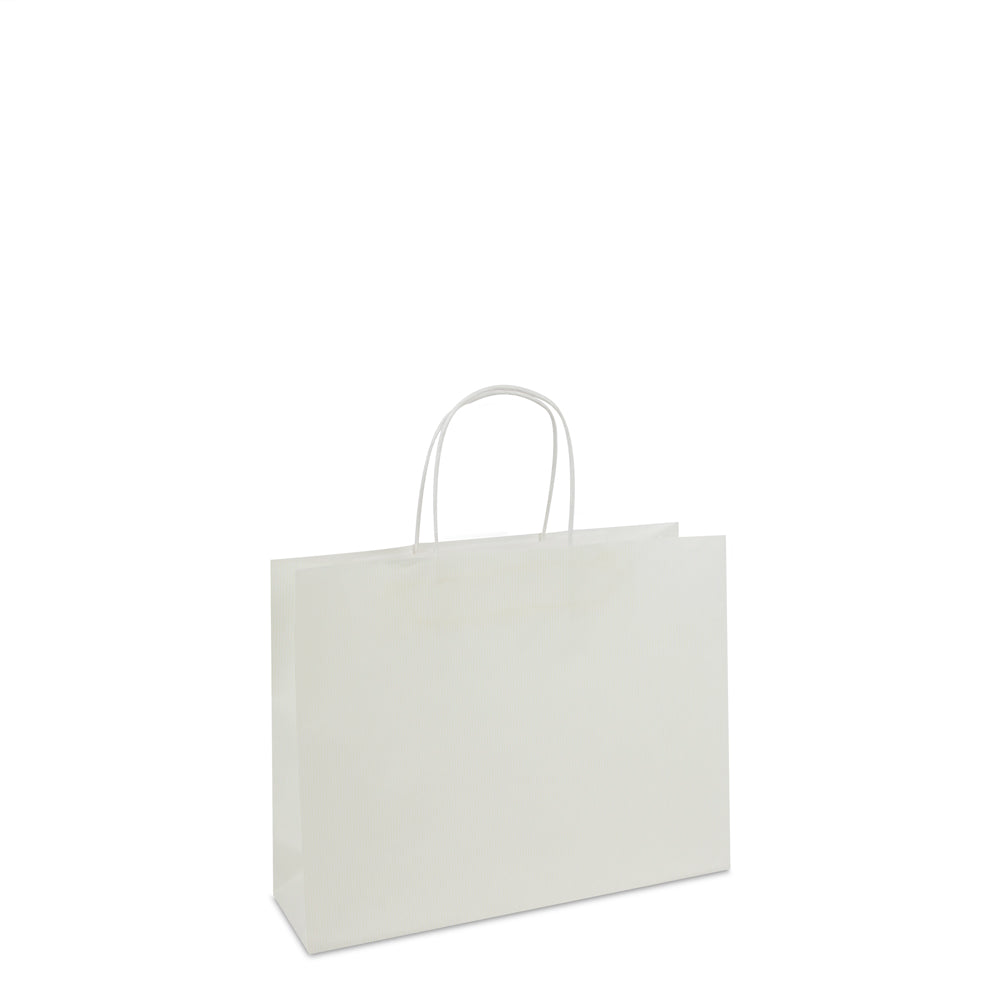 Luxe twisted papieren tassen met bodemkarton