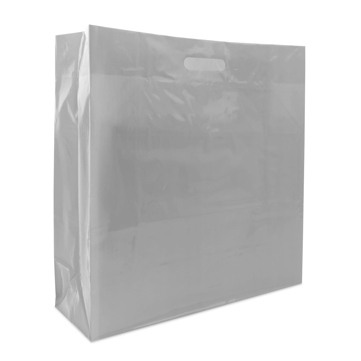 Plastic helder clear tassen met blok bodem