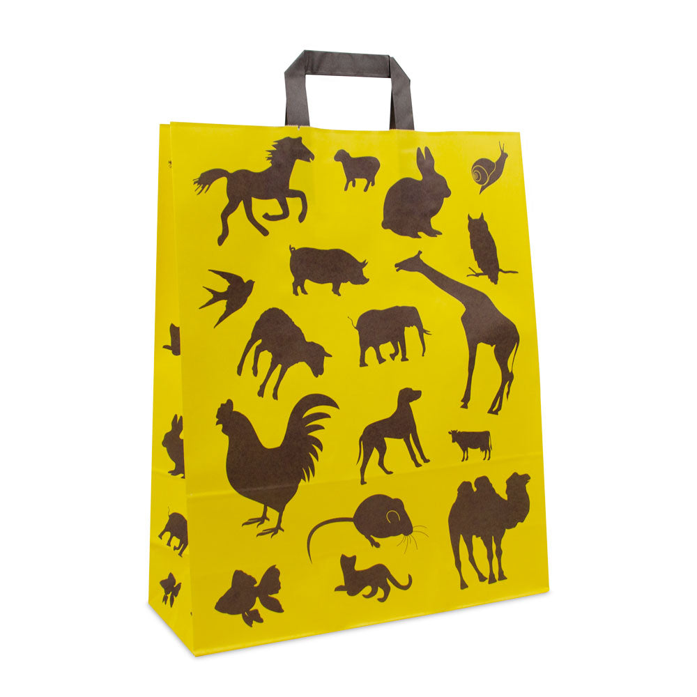 Kraft tassen FSC® opdruk Dieren
