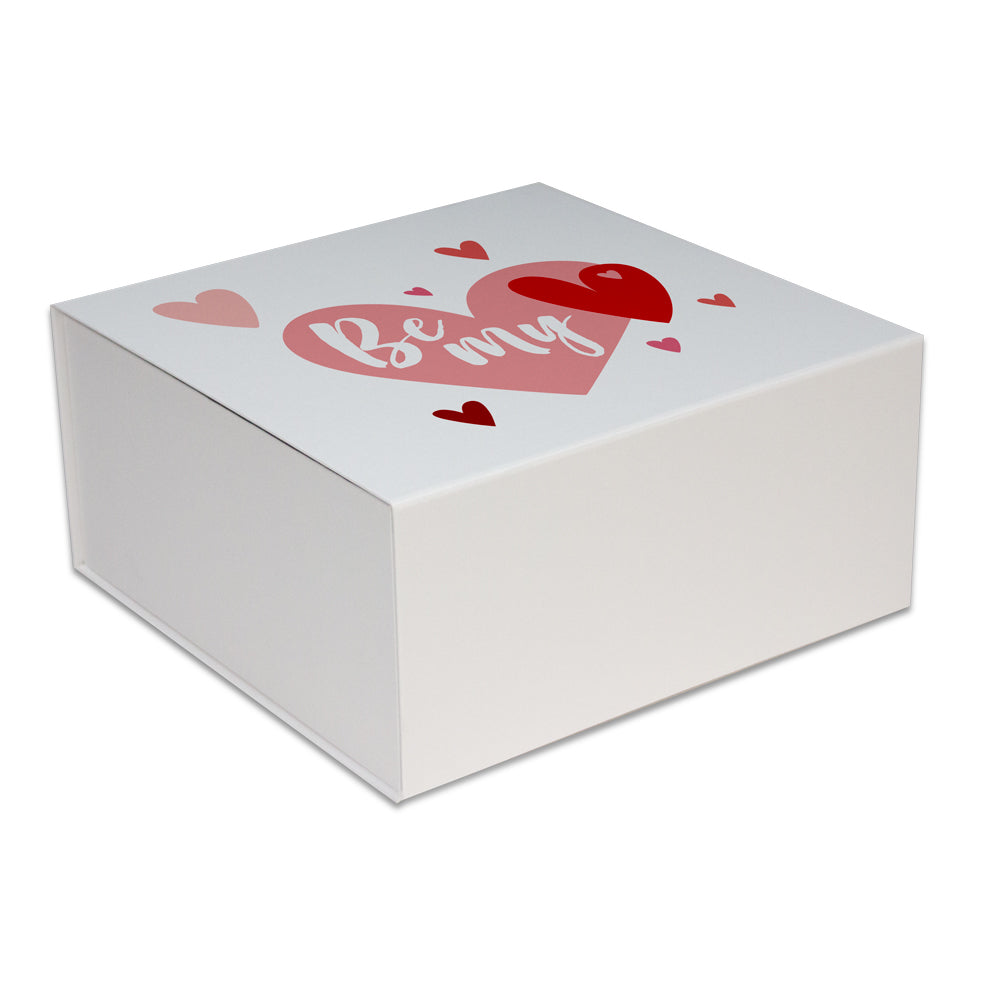 Luxe valentijn magneetdozen opdruk Be my valentine