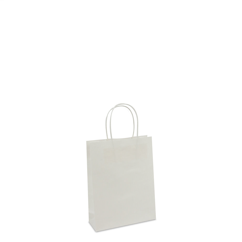 Luxe twisted papieren tassen met bodemkarton