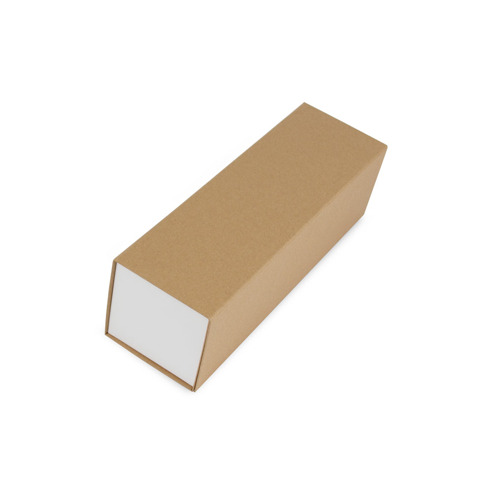 Luxe kraft wijnflesdoos met een magneetsluiting