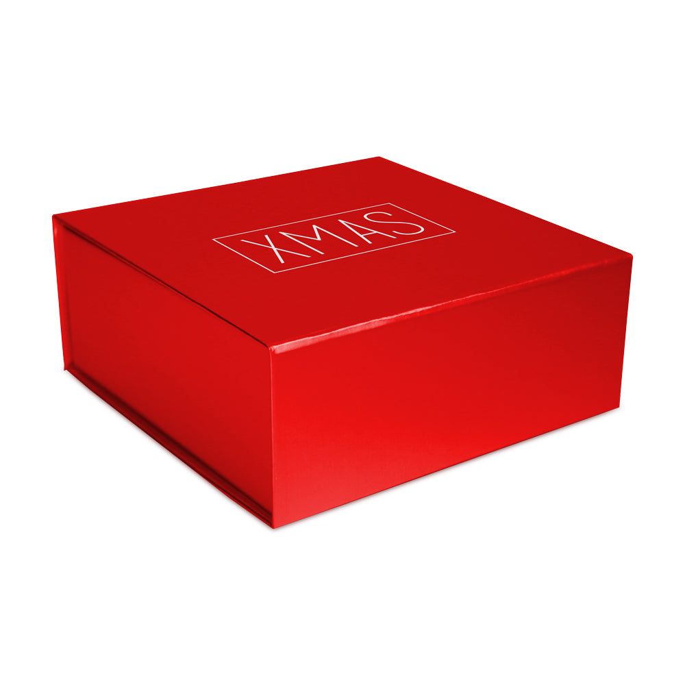 Luxe kerstmagneetdozen opdruk XMAS
