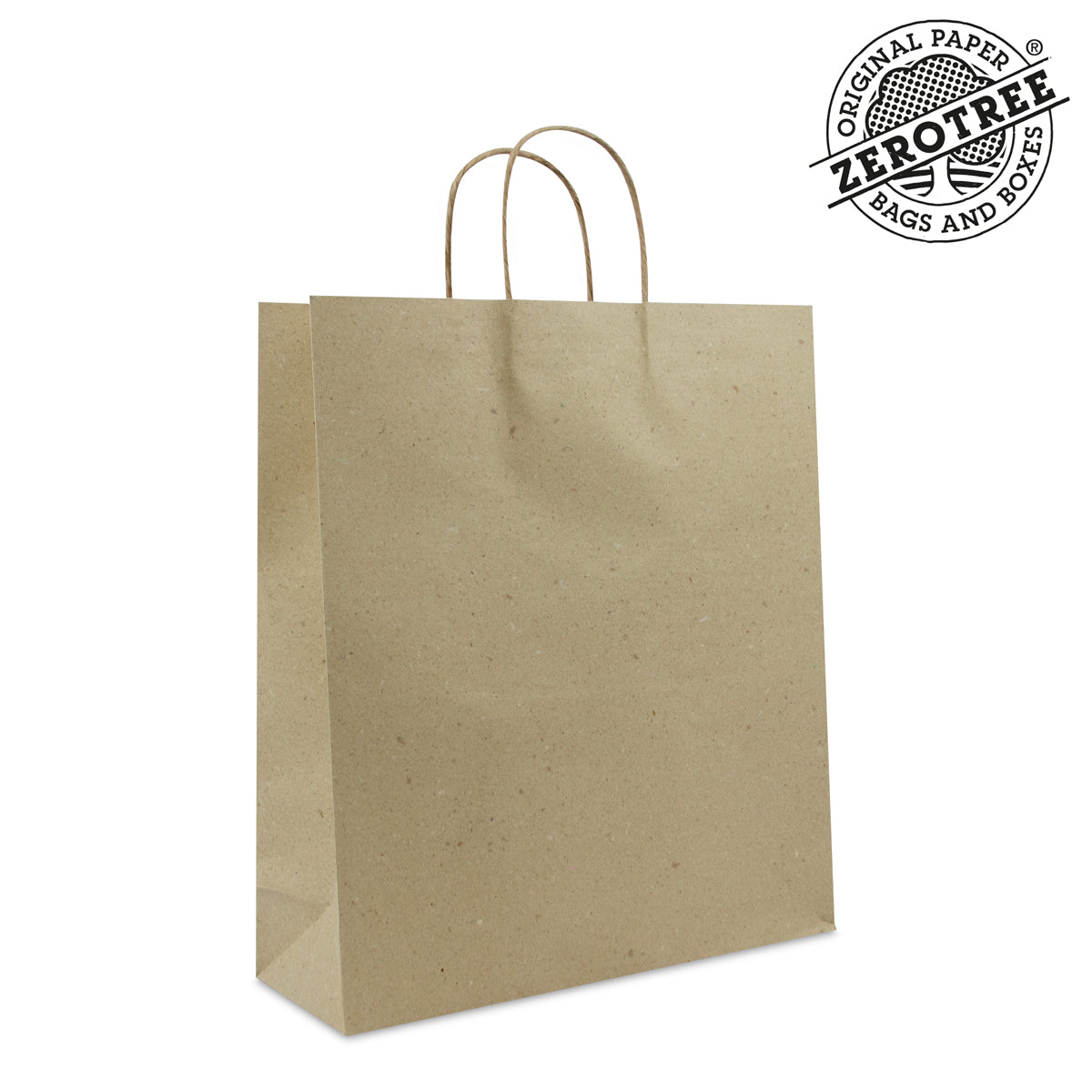 Twisted ZEROTREE® tassen deluxe materiaal Recycled graspapier