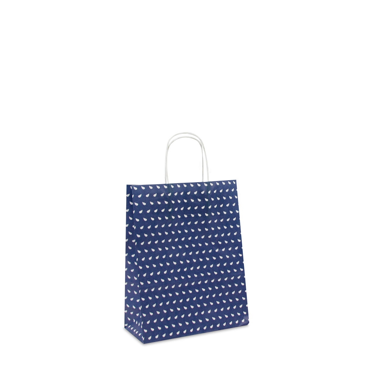 Twisted papieren tassen opdruk Wave