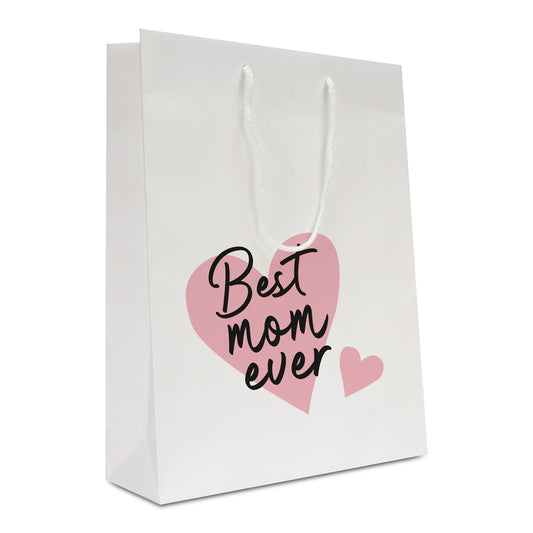 Luxe papieren Moederdag tassen opdruk Best Mom Ever