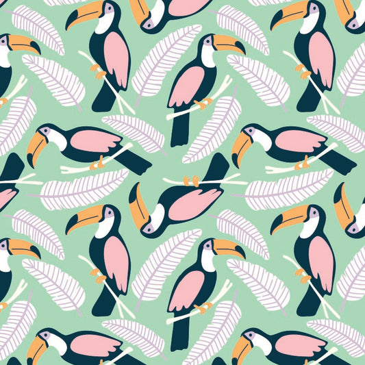 Coated inpakpapier - Toekan dessin