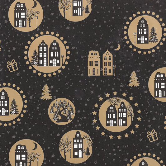 Kerst inpakpapier type D90183