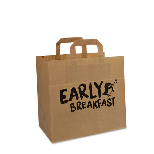 Papieren take away tassen opdruk Early breakfast