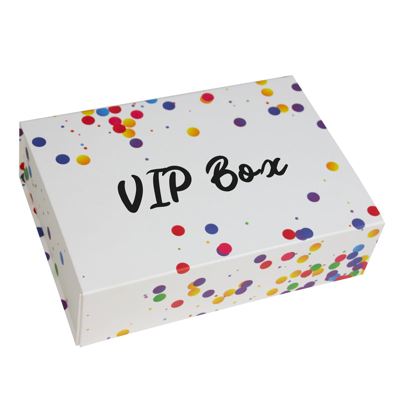 Confetti magneetdozen opdruk VIP Box