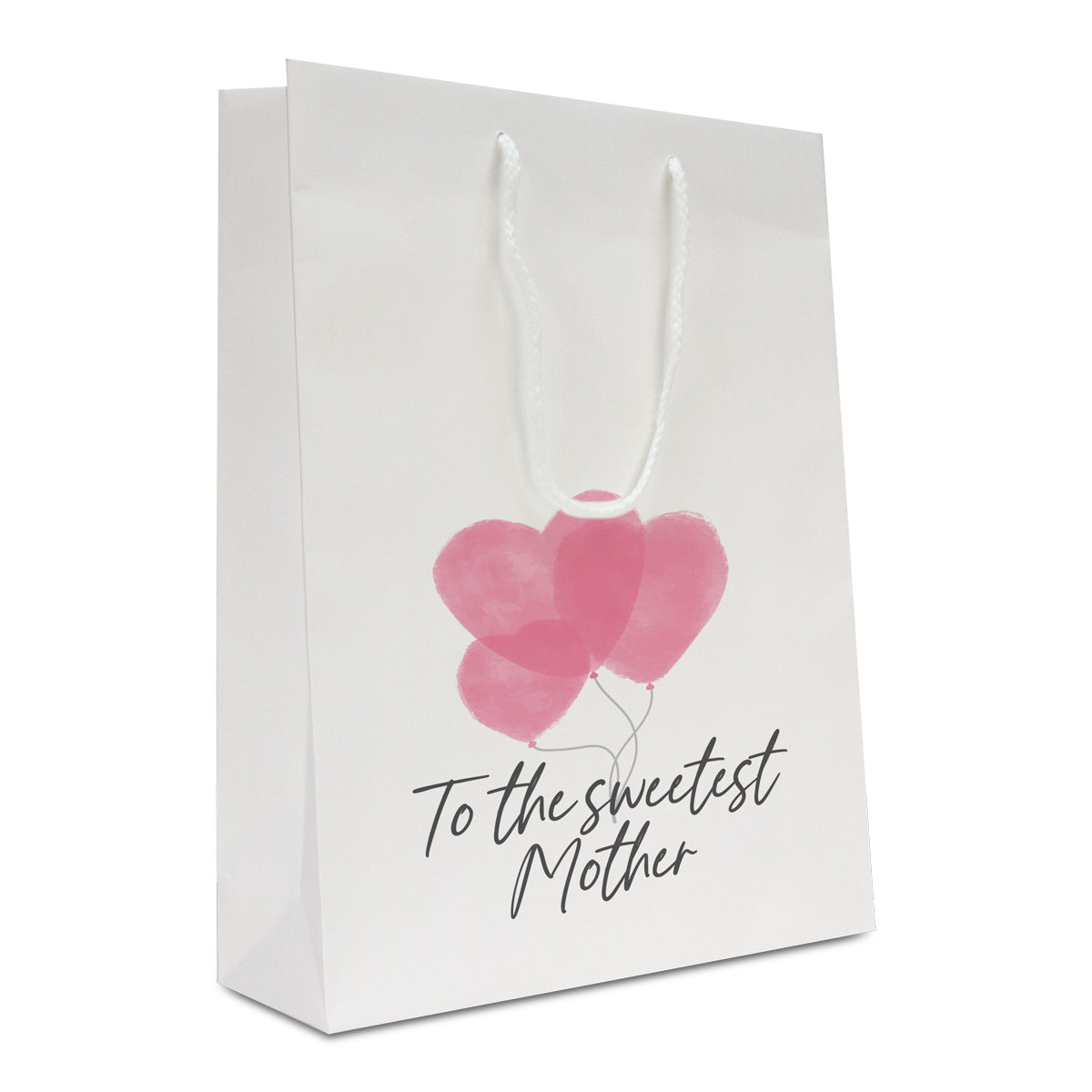 Luxe papieren Moederdag tassen opdruk To the sweetest Mother