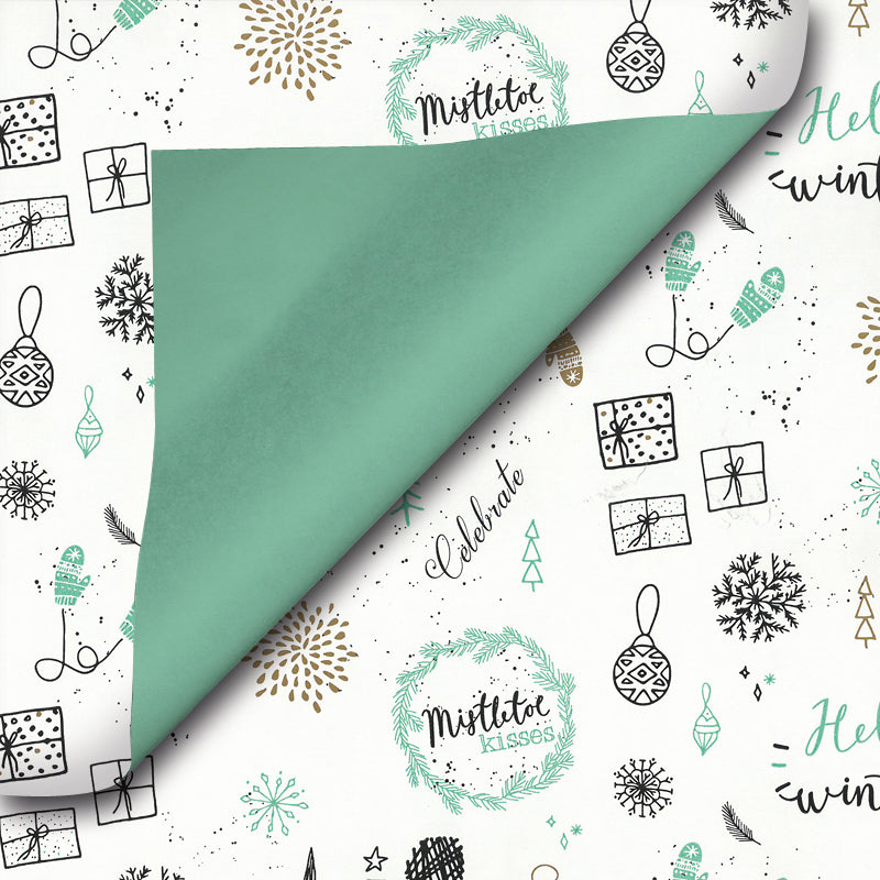 Kerst inpakpapier type D90208