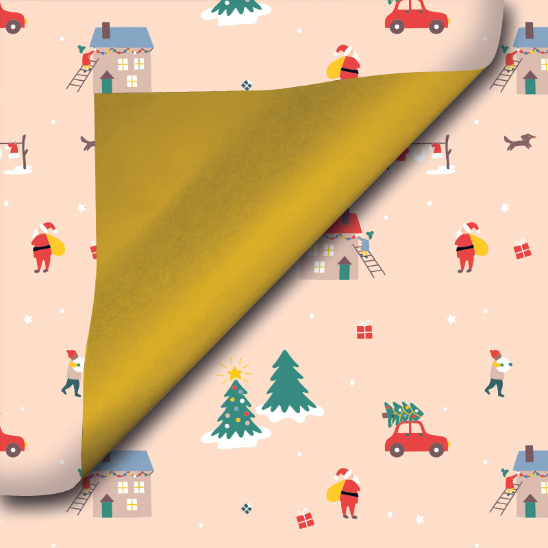 Kerst inpakpapier type D90213