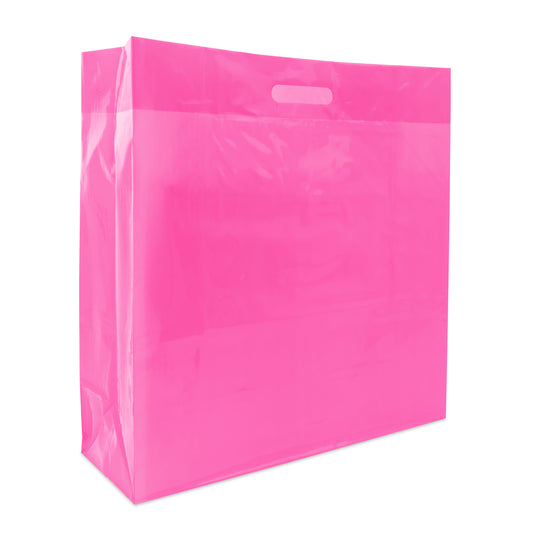 Plastic helder clear tassen met blok bodem