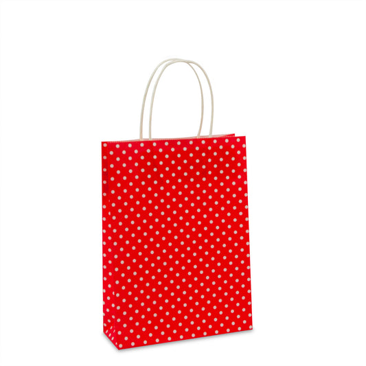 Twisted papieren tassen opdruk Polka dot