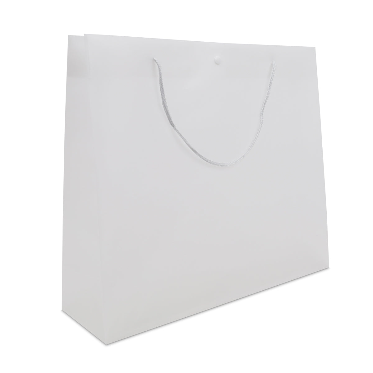 Luxe plastic tassen met drukknoop