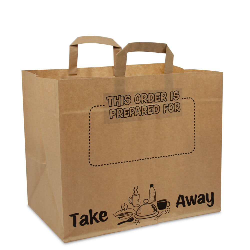 Papieren take away tassen opdruk Prepared for