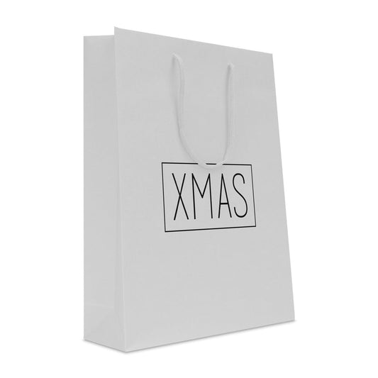 Luxe papieren kersttassen opdruk XMAS