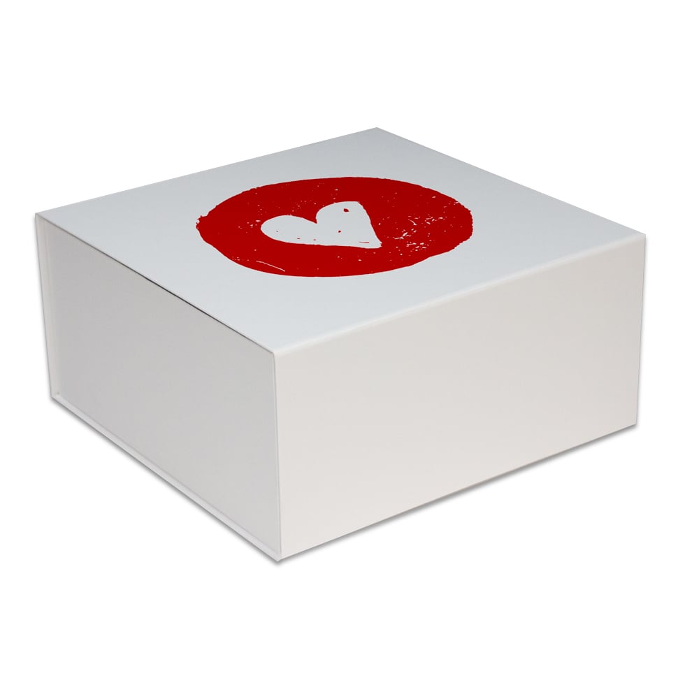 Luxe valentijn magneetdozen opdruk Rood Hart