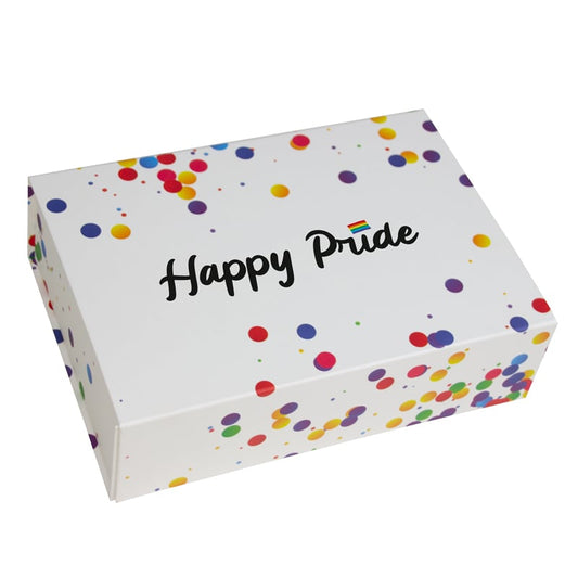 Confetti magneetdozen opdruk Happy Pride