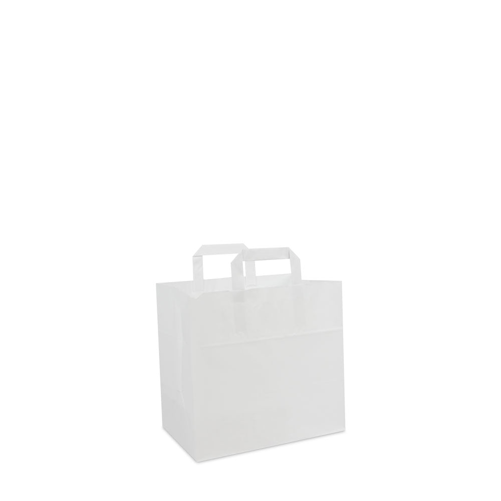 Low price papieren tassen met platte lussen