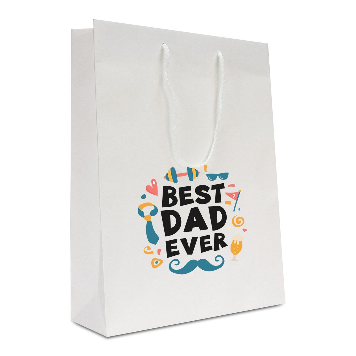 Luxe papieren Vaderdag tassen - Best Dad Ever