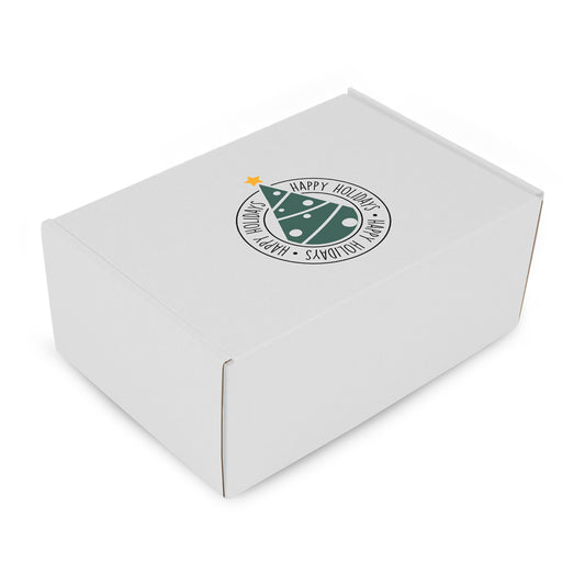 Kartonnen kerst geschenkdozen opdruk Happy Holidays