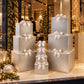 Luxe decoratiedozen met strik - set van 10