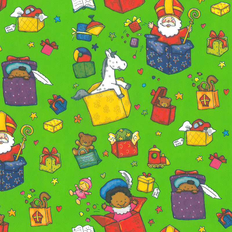 Sinterklaas inpakpapier type D90012