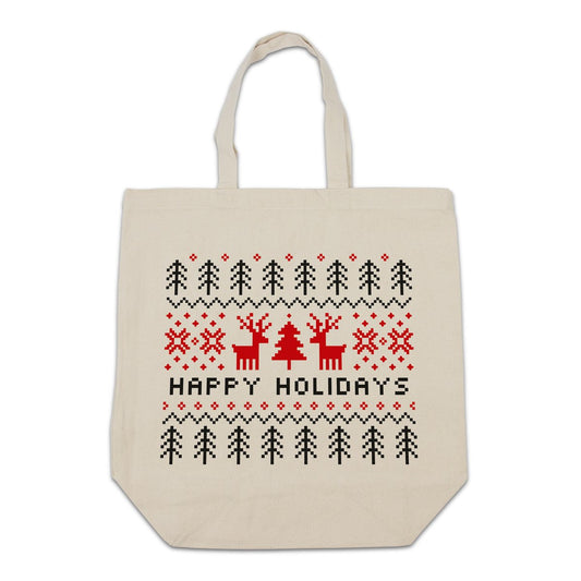 Kerst canvas tote bags - Ugly sweater