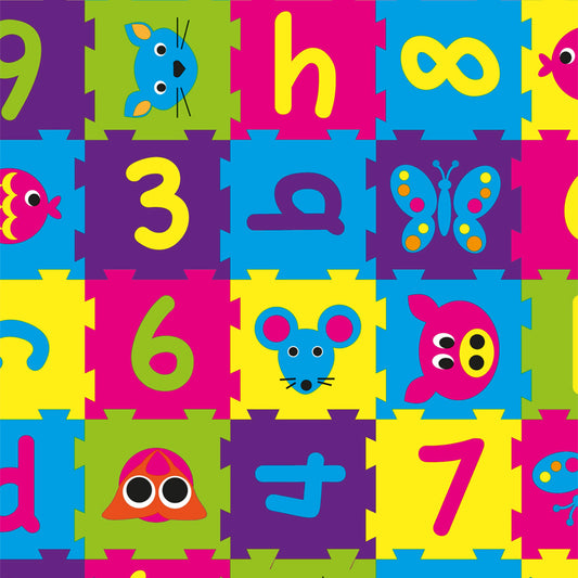 Gecoat inpakpapier - Puzzel dessin