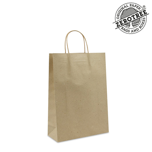 Twisted ZEROTREE® tassen deluxe materiaal Recycled graspapier
