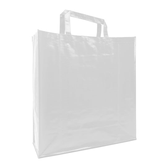 Woven PP witte en zwarte boodschappentassen