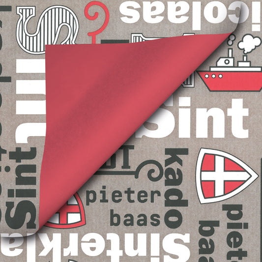 Sinterklaas inpakpapier type D014
