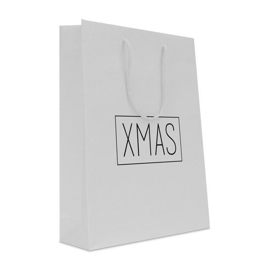 Luxe papieren kersttassen opdruk XMAS