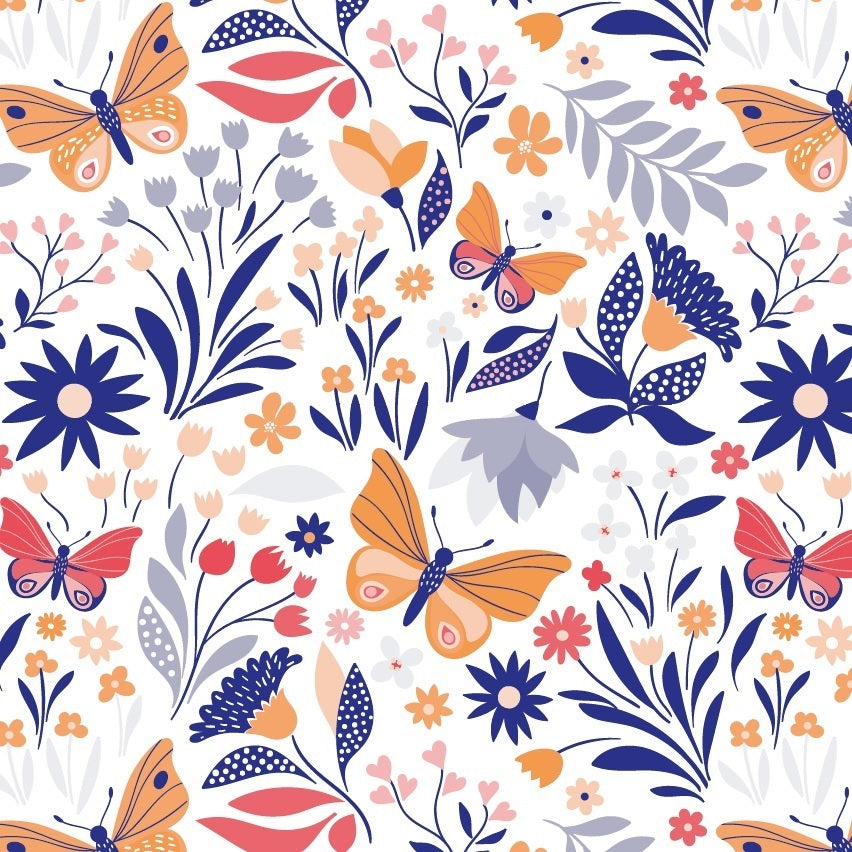 Coated inpakpapier - Lente dessin