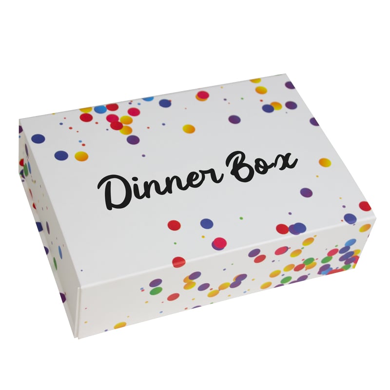 Confetti magneetdozen opdruk Dinner Box
