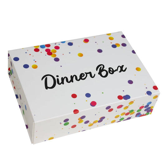 Confetti magneetdozen opdruk Dinner Box