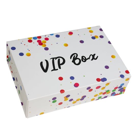 Confetti magneetdozen opdruk VIP Box